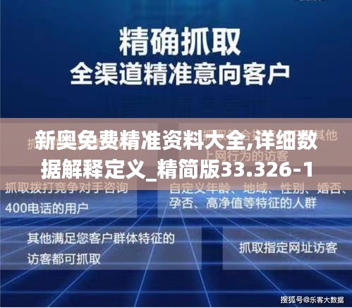 新奥精准免费提供网料站，全面释义解释落实