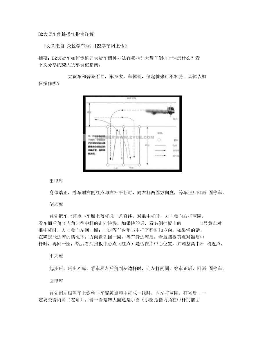 最新科目二大车考倒桩